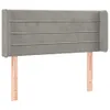 vidaXL Kopfteil mit Ohren Hellgrau 93x16x78/88 cm Samt -  Produktbild-Vorschau 12