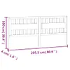vidaXL Kopfteil Weiß 205,5x4x100 cm Massivholz Kiefer -  Produktbild-Vorschau 7