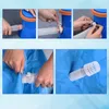 Collage of images showing how to connect a filter pump hose to a pool liner. Produktbild-Vorschau