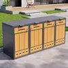 Flieks Mülltonnenbox 2st, Mülltonnenschrank mit für 4 Produktbild-Vorschau 2