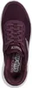 A top-down view of a burgundy Skechers women's sneaker. Anteprima dell’immagine prodotto