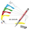 50 Magnetstreifen beschreibbar 110x40 mm, 10 Stück je Farbe Produktbild-Vorschau 1