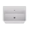 A white sink basin with drains, shown from a top-down perspective against a white background. Produktbild-Vorschau