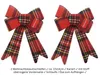 LS-LebenStil 2x XL Weihnachtsschleife Set 17cm Kariert Produktbild-Vorschau 9
