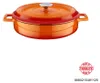 LAVA Bräter orange Ø 29 cm, Serie Casseroles round Höhe: Produktbild-Vorschau 9