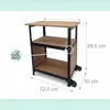 Relaxdays Werkbank, mit Rollen, HBT: 69,5x72,5x50 cm, Produktbild-Vorschau 4