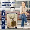 MuchoWow® Koffer Handgepäck Trolley Rollkoffer Kleine Produktbild-Vorschau 2