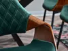 Designová jídelní židle NENET - ořech / zelená Náhled obrázku produktu 11