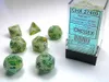 Chessex 7-Würfelset Marble Grün/Dunkelgrün Produktbild-Vorschau 2