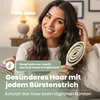 Komfort Haarbürste Creme – Ergonomische Entwirrbürste für Produktbild-Vorschau 4