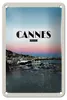 Blechschild Reise 12x18cm Cannes France Panorama Bild Produktbild-Vorschau 1