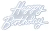 Insegna LED Relaxdays, "Happy Birthday", decorazione Anteprima dell’immagine prodotto 1