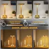 2er Set Kabellose Dimmbare LED Akku Tischleuchten, Touch Produktbild-Vorschau 2