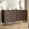 Moderner Sideboard mit 4 Türen in dunkler Holzmaserung, Produktbild-Vorschau 2
