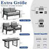 MEXO Gartenlounge-Set Gartenmöbel Set Aluminium Loungeset Produktbild-Vorschau 7