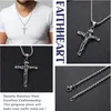 Kreuz Halskette Herren Edelstahl Jesus Anhänger 61 cm Produktbild-Vorschau 4