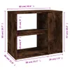 vidaXL Beistelltisch Räuchereiche 60x30x50 cm Holzwerkstoff Produktbild-Vorschau 7