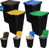 KOTARBAU® Poubelle avec couvercle Set de 4 poubelles Jaune Voir les images du produit 1