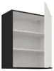 Küchen Hängeschrank 60 cm ARIA Weiss ultra matt + Schwarz Produktbild-Vorschau 3