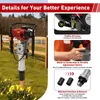 Wiertarka do pali 1900 W 52 cm3, system amortyzacji, 2 Podgląd zdjęcia produktu 7