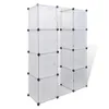 vidaXL Armadio modulare a 9 scomparti 37×115×150 cm Bianco Anteprima dell’immagine prodotto 2