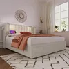 Polsterbett Doppelbett Leselicht mit Ladefunktion Kopfteil Produktbild-Vorschau 5