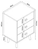Kinderkommode 'Sandnes' mit 3 Schubladen 62 x 38 x 30 cm Produktbild-Vorschau 7