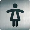 DURABLE PICTO piktogram ''WC dla Pa?'' 150x150 mm, Srebrny, Podgląd zdjęcia produktu 1