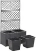 DELUKE® Rankkasten Pflanzgefäß ELOT aus Rattan Schwarz | 2 Produktbild-Vorschau 3