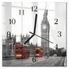 Tulup Glasuhr Wanduhr Küchenuhr Echt-Glas 30x30 cm Modern Produktbild-Vorschau 1