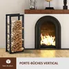 HOMCOM Range bûches Etagère porte bois de cheminée Voir les images du produit 3