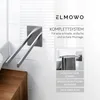 ELMOWO - Edelstahl Handtuchhalter ohne Bohren zweiarmig für Produktbild-Vorschau 4
