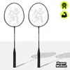 Badminton Set mobil mit Netz, 2 Schläger, Koffer - Stahl, Produktbild-Vorschau 2