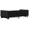vidaXL Tagesbett Ausziehbar Schwarz 100x200 cm Stoff Produktbild-Vorschau 5