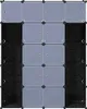 vidaXL Armoire modulaire avec 14 compartiments noir/blanc Voir les images du produit 4