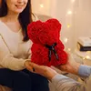 růžový medvídek medvídek z růží dárek pro ženu 25 cm Náhled obrázku produktu 11