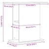 Supporto per acquario artigianale in rovere 36x75x72,5 cm Anteprima dell’immagine prodotto 7