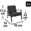 Lounge-Set Sitzgarnitur Garten-Lounge Olary 4-teilig Produktbild-Vorschau 12