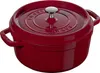 Staub Cocotte, 28 Cm Bordeaux Rund Gusseisen Bordeaux Produktbild-Vorschau 1