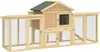 PawHut Hühnerstall Hühnerhaus aus Holz 204x85x93 cm mit Produktbild-Vorschau 1
