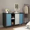 MODFU mobile bar da salotto con ante blu + 2 ripiani Anteprima dell’immagine prodotto 5
