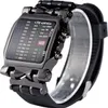 A close-up studio shot of a digital LED watch. Produktbild-Vorschau