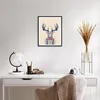 Gerahmtes Poster - Schwarzer Rahmen - Charakter Hirsch Produktbild-Vorschau 6