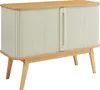 Kommode ‘Tysvær’ mit 2 Schiebetüren 110 x 40 x 80 cm Bambus Produktbild-Vorschau 3