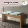 Klemmkissen mit 1 Leiste Bankauflage Sitzpolster blau Produktbild-Vorschau