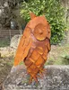 Gartenfigur Eule 3D 43cm Edelrost Gartendeko Rostfigur Produktbild-Vorschau 2