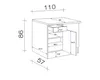 Flex Well Eckunterschrank Santo BxTxH 110 x 60 x 86 cm Produktbild-Vorschau 2