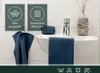 10er Set Gästehandtücher 30x50 cm, 100% Baumwolle, blau Produktbild-Vorschau 3