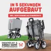 ONBEST Bollerwagen | faltbar | mit Dach | mit Regenschutz | Produktbild-Vorschau 5