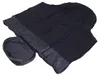 A black baby sleeping bag or footmuff is shown on a white background. Produktbild-Vorschau